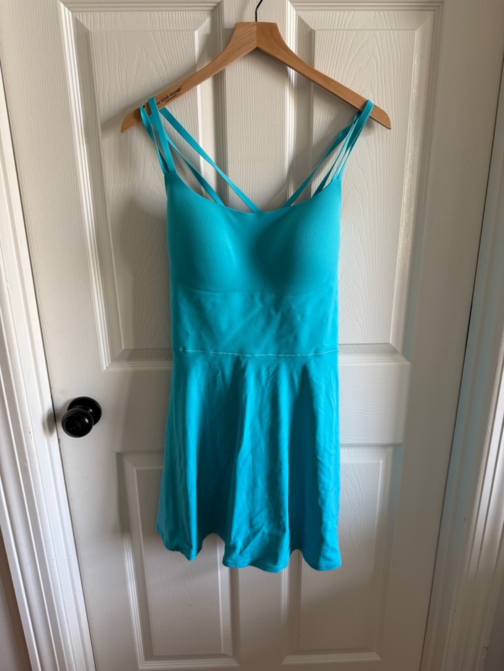 aerie Turquoise Strappy Skater Dress